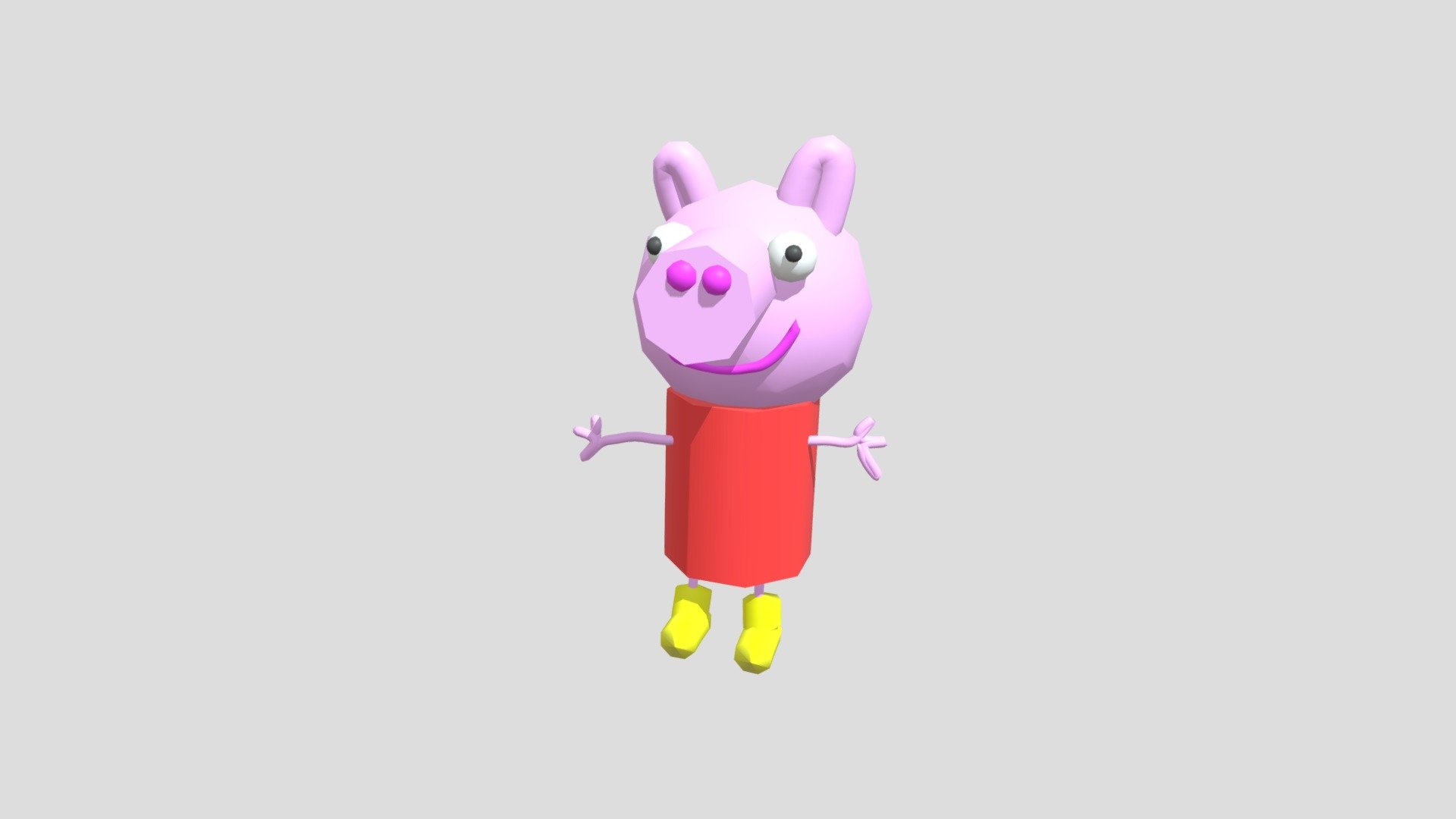 Peppa-pig - Download Free 3D model by LN2819 [c9ecffb] - Sketchfab