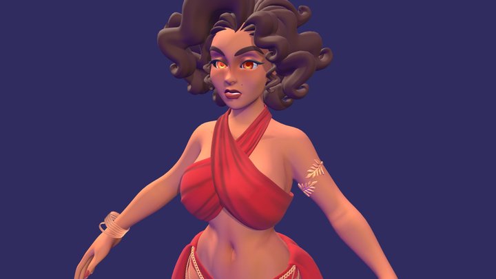 Lisa The Dancer- WIP 3D Model