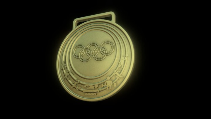 Medaille Personnalis�e 3D Model
