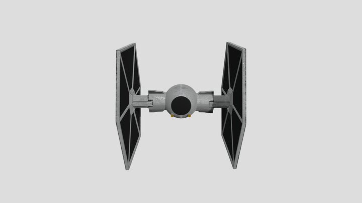 Caza TIE Star Wars 3D Model