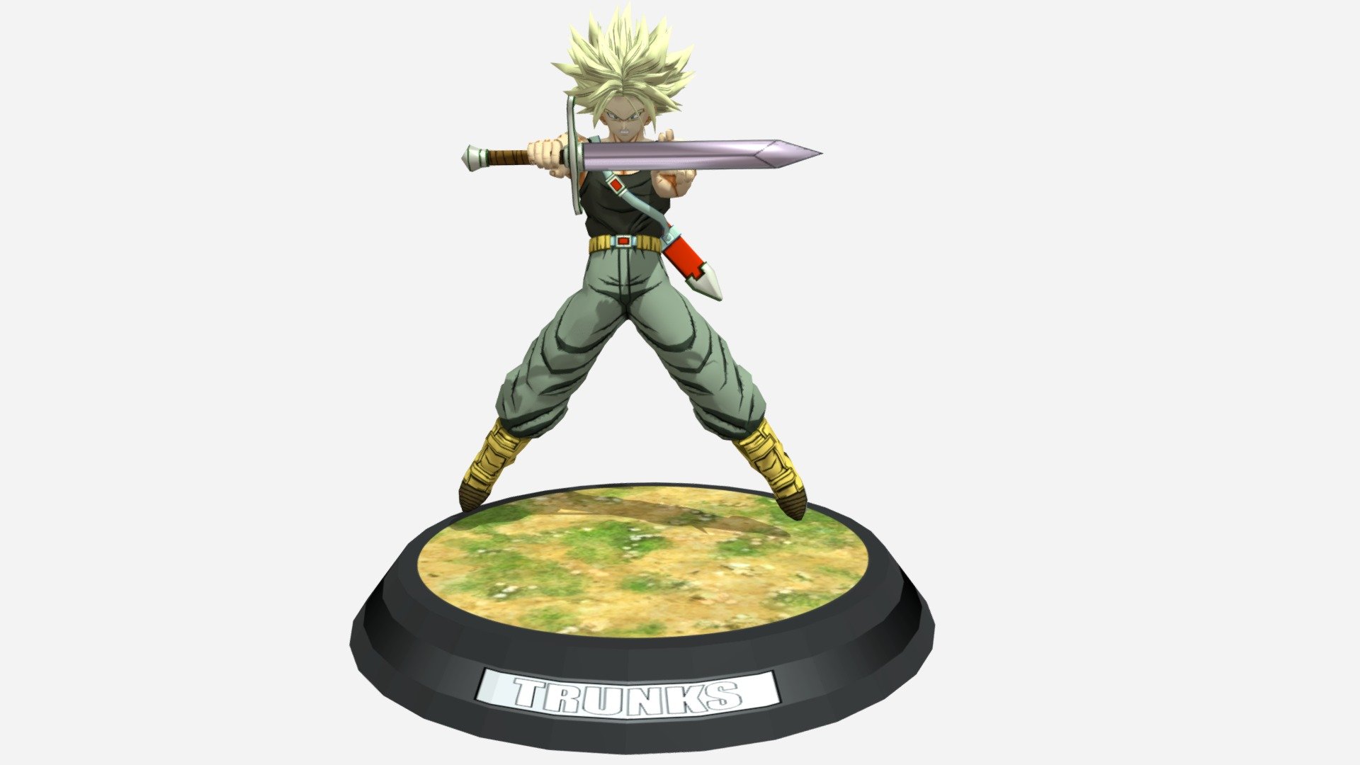 Trunks Bojack movie 3D model by RaulV2 [c9ee525] Sketchfab
