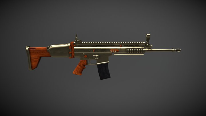GOLD PLATE - SCAR-L 3D Model