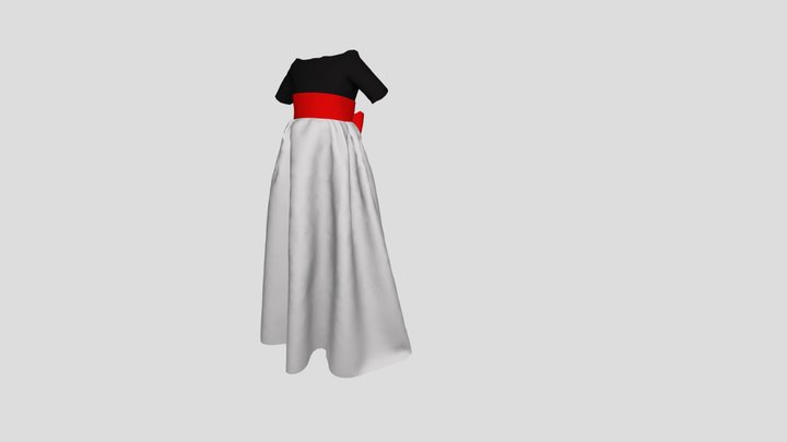 AlenkaDress for child 3D Model