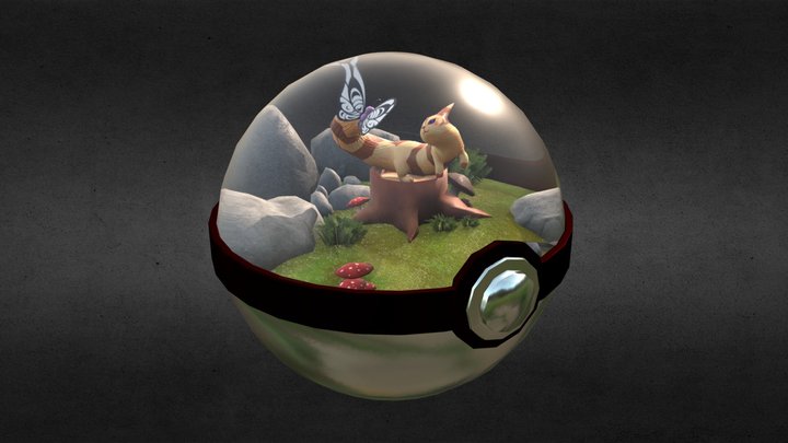 Pokeball Enviroment 3D Model