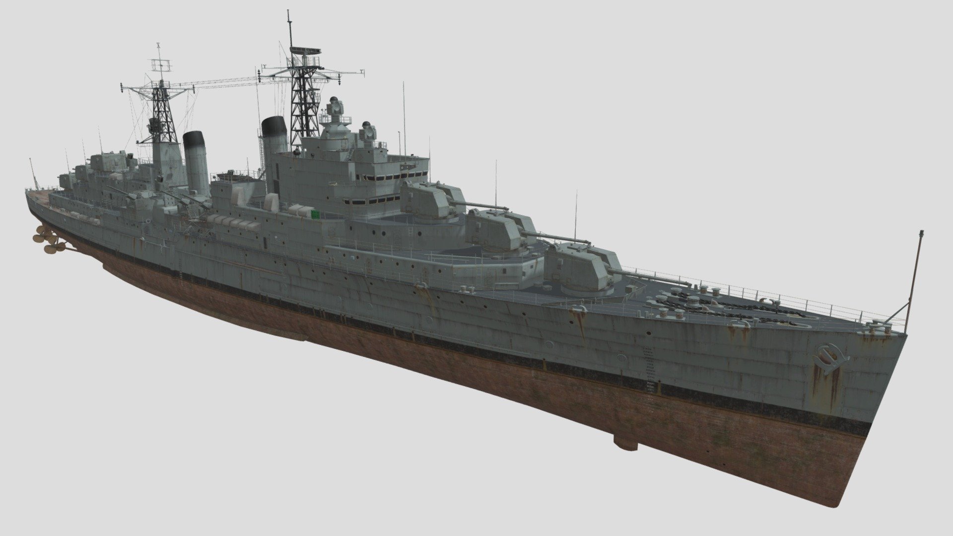 British Navy CLAA Tier ★ URANUS - Download Free 3D model by 全斗焕 (@lxyun ...