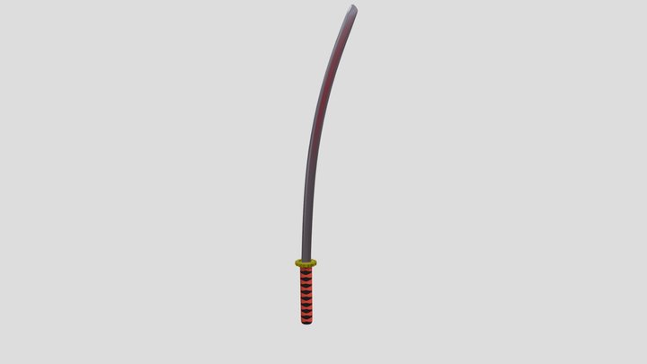 Japanese Katana Sword - Game Ready PBR Weapon