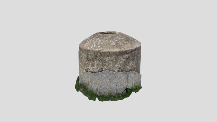 Concrete Cylinder 3D Model