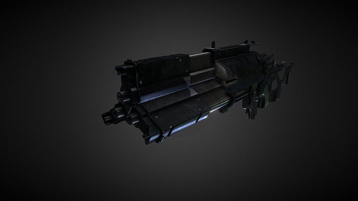 DS SWS Motorized Pulse Rifle 3D Model