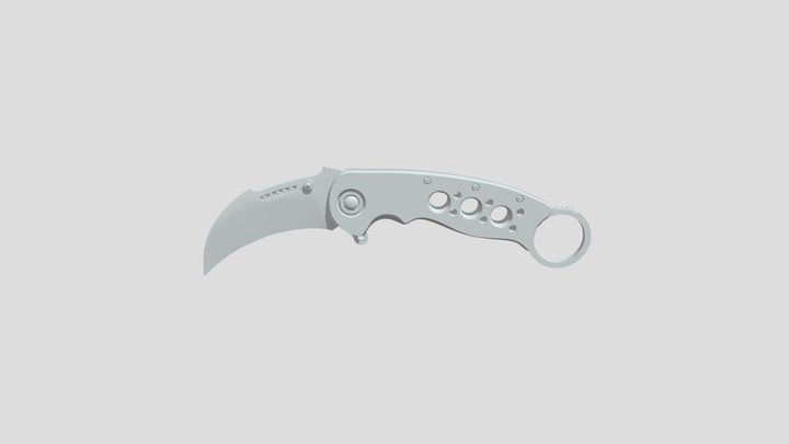 Karambit WIP - first bake 3D Model