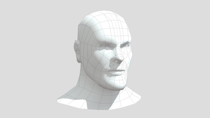 Head (Low Poly) 3D Model