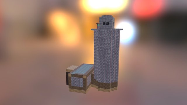 Minecraft 3D WatchTower 3D Model