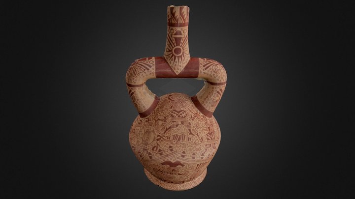 Moche Fine Line Ceramic 3D Model