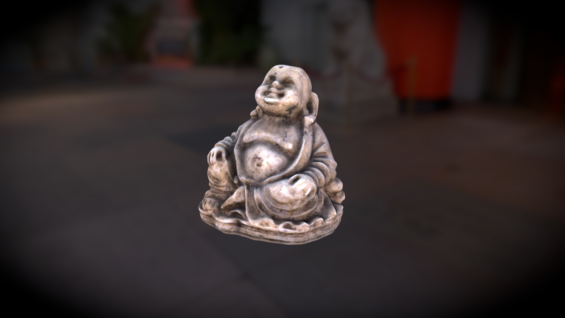 3D model Buddha - This is a 3D model of the Buddha. The 3D model is about a small statue of a dog.