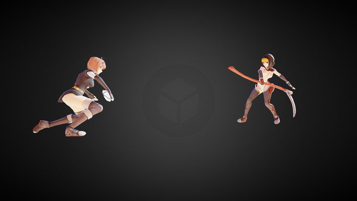 Battle Girls 3D Model