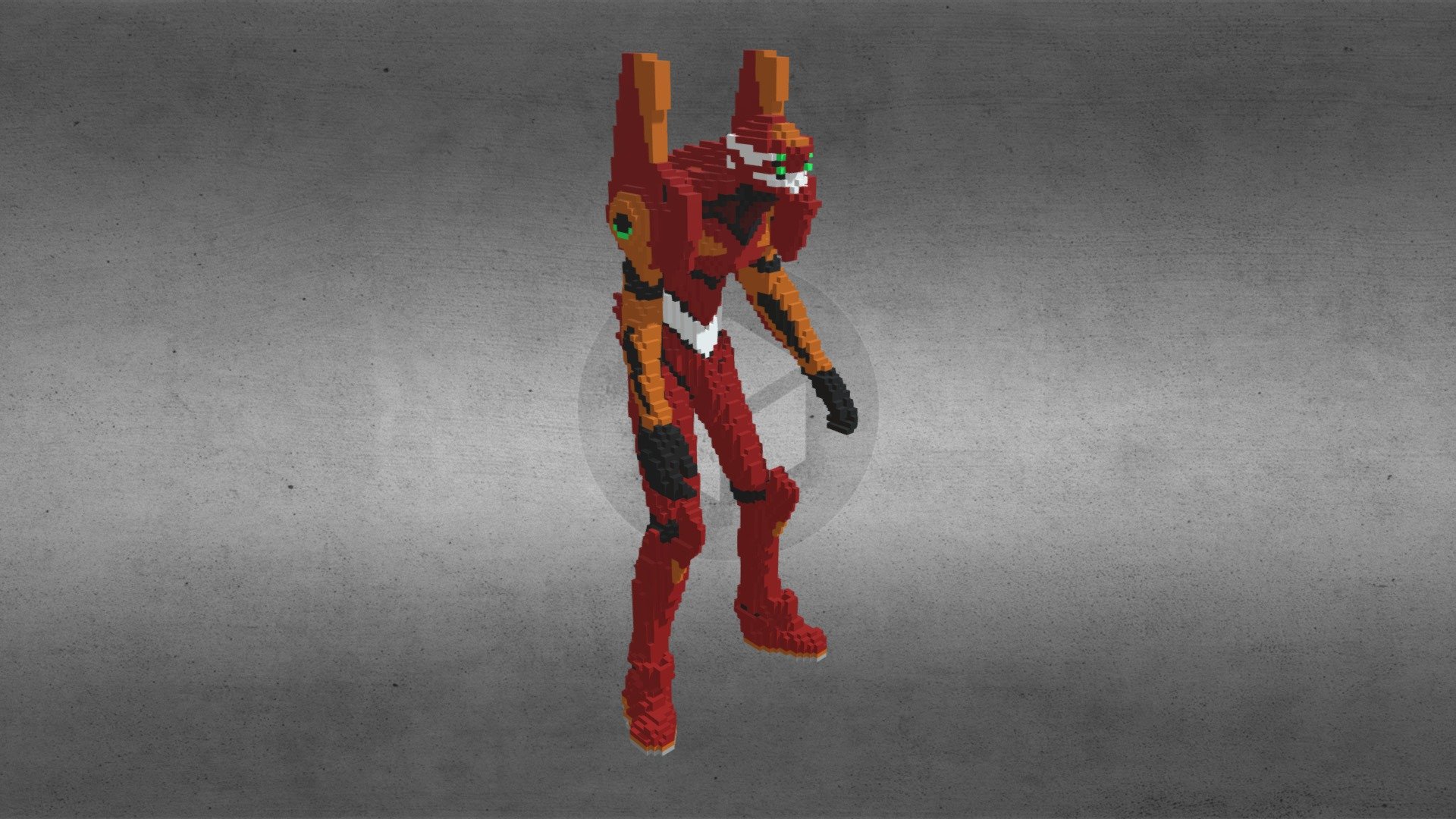 EVANGELION-02【Voxel】 - Download Free 3D model by adiobrick [c9f8da3 ...