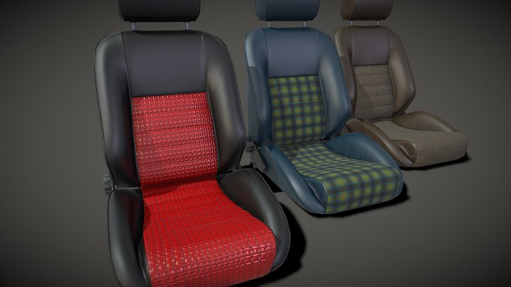 Car Seat BF Nürburgring B15R 3D Model