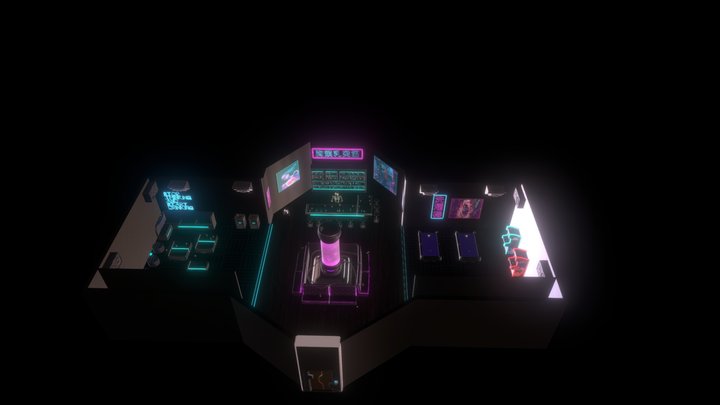Chopper’s Night - Cyberpunk Nightclub 3D Model