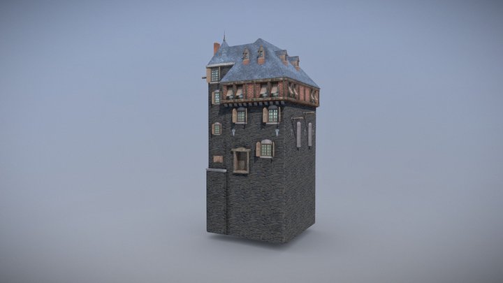 Zi Château of Crupey 3D Model