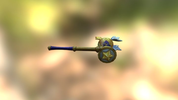 Poppy star-guarian hammer 3D Model