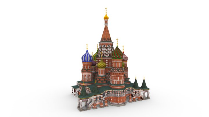 Храм Василия Блаженного 3D Model