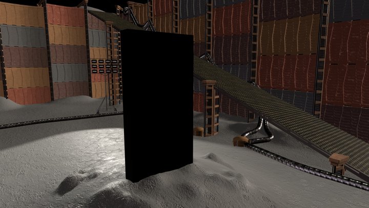 2001 : A Space Odyssey - The Black Monolith 3D Model