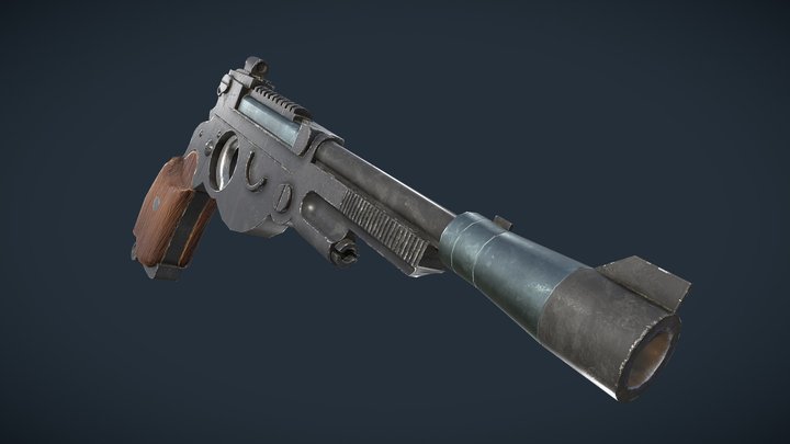 LB-94 Blaster from Mandalorian 3D Model