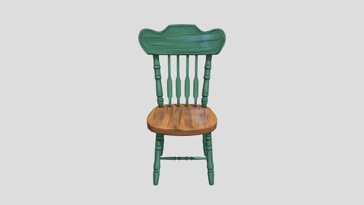 Cartoon chair 3D Model