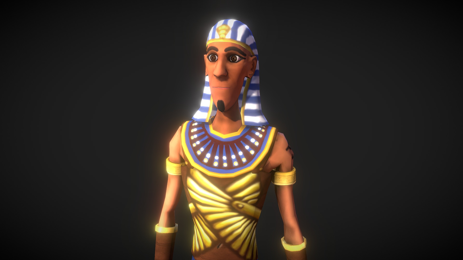 3D model Khufu - This is a 3D model of the Khufu. The 3D model is about a person wearing a garment.