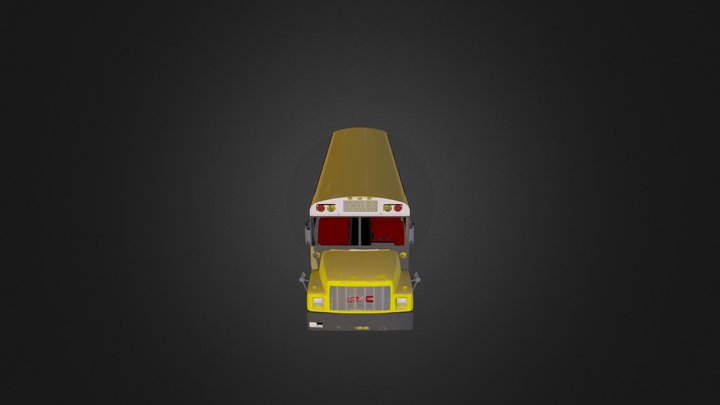 1997 GMC School Bus.dae 3D Model