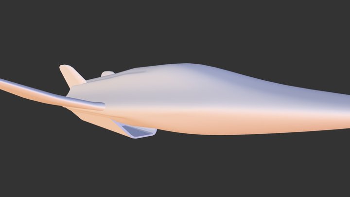 Spaceship 2 v2 3D Model