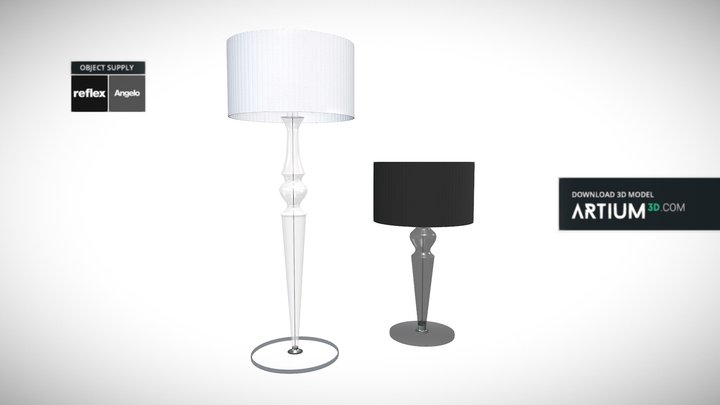 Floor and table lamp Grand Canal - Reflex Angelo 3D Model