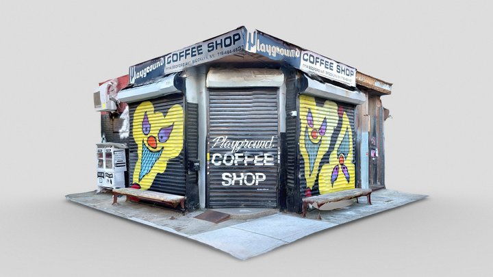 Day 117: Playground coffee shop – Gratis 3D-model STL