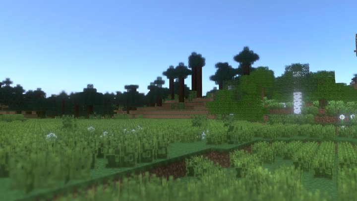 Minecraft terrain - Forest with river 3D Model