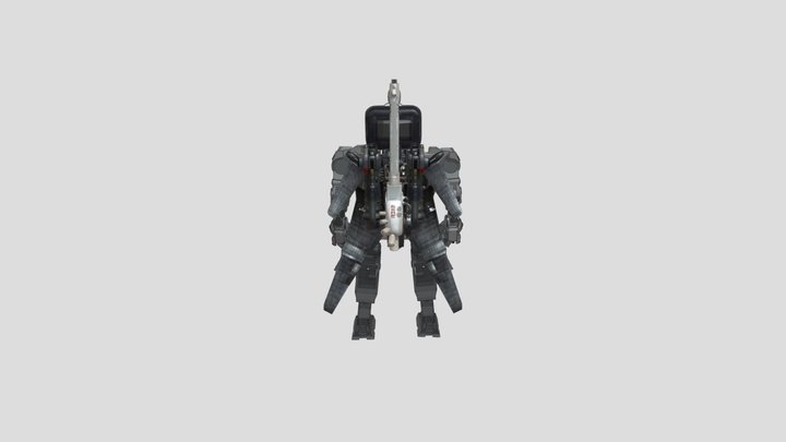 Skibidi Toilet Fanmade Titan 3D Model