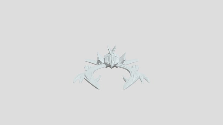 Futuristic crystalline sci-fi creature 3D Model