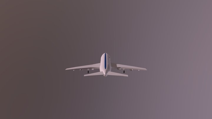 Airplane Air Astana 3D Model