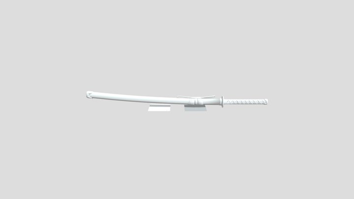White Katana – Modelo 3D gratuito STL