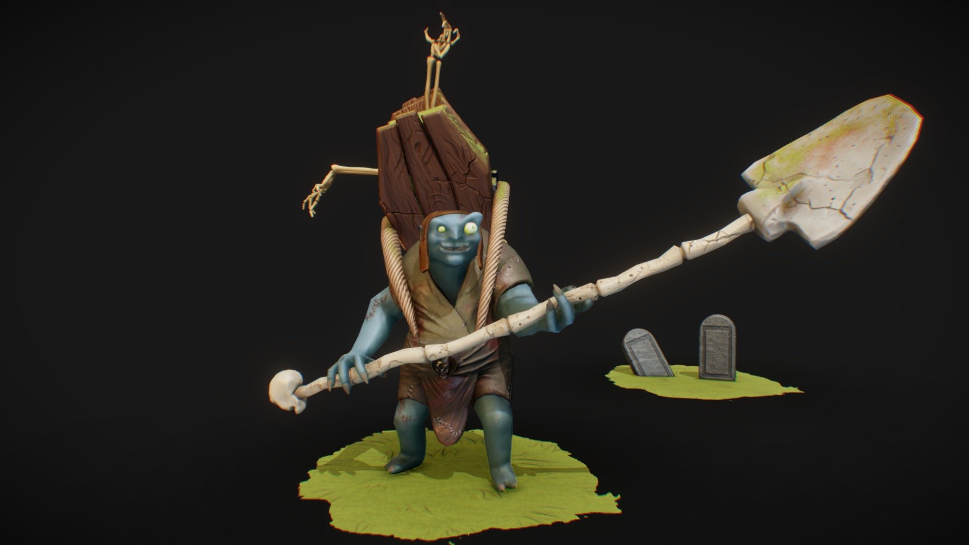 Grave Digger — Sketchfab embed 3D viewer