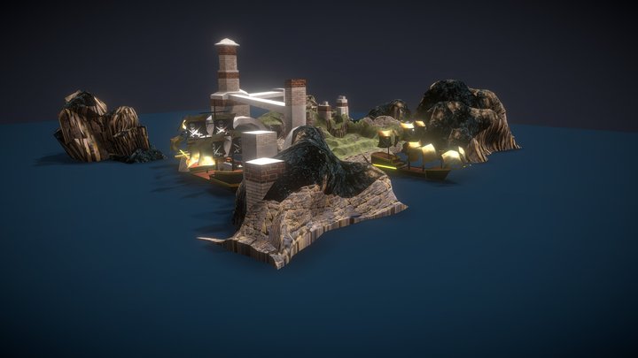 Pirate Cove 3D Model