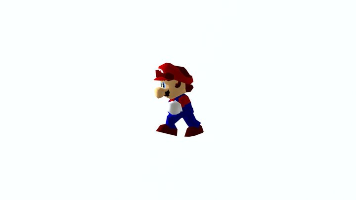 Walking Mario 64 3D Model