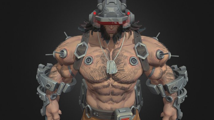 Wolverine Weapon X 3D Model