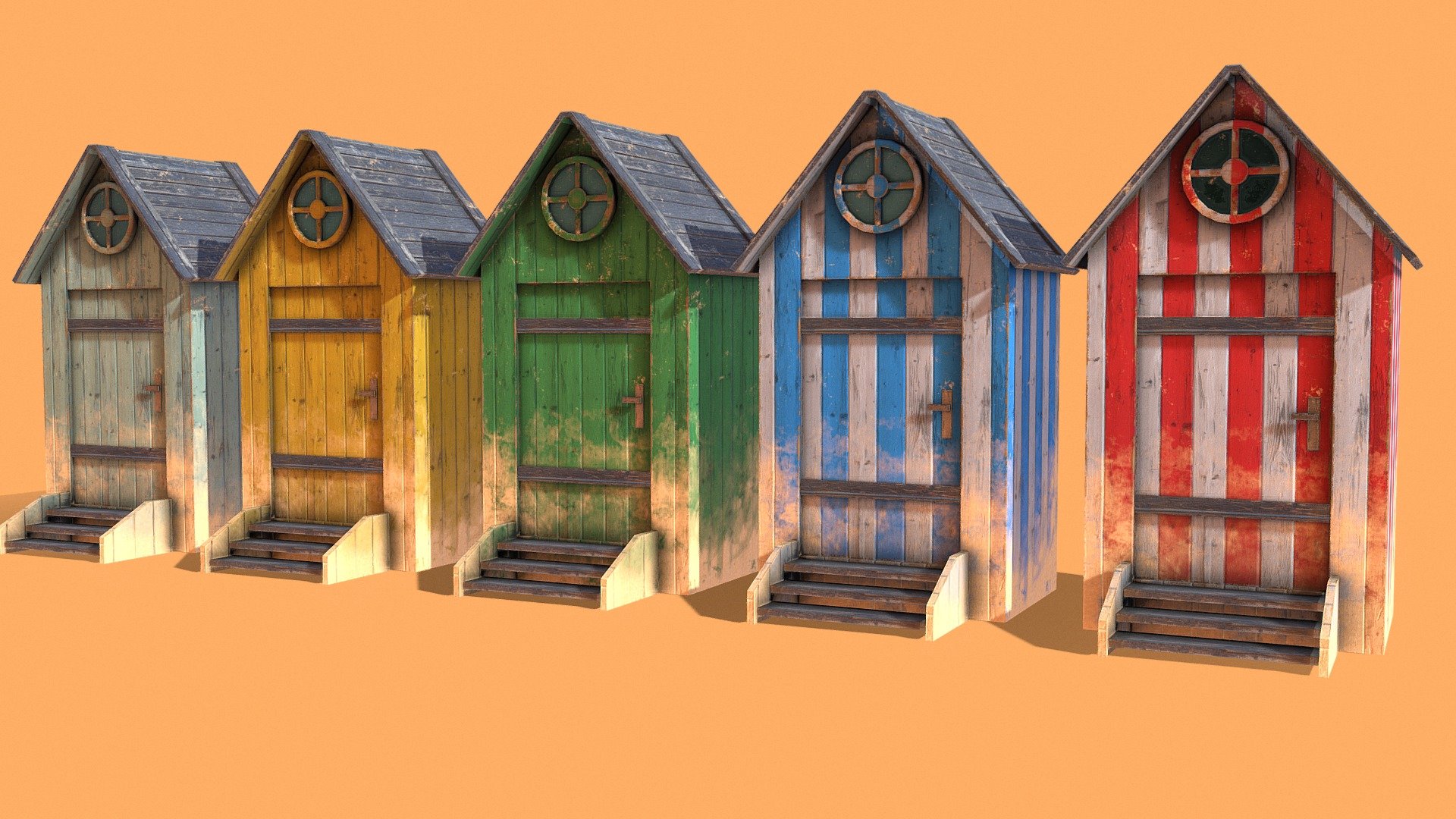 Beach Cabin - 3D model by Elkandar [ca05561] - Sketchfab