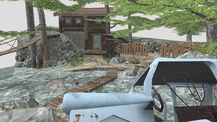 DAE Diorama - Forest Loner 3D Model