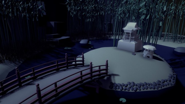 Forest shrine 3D Model