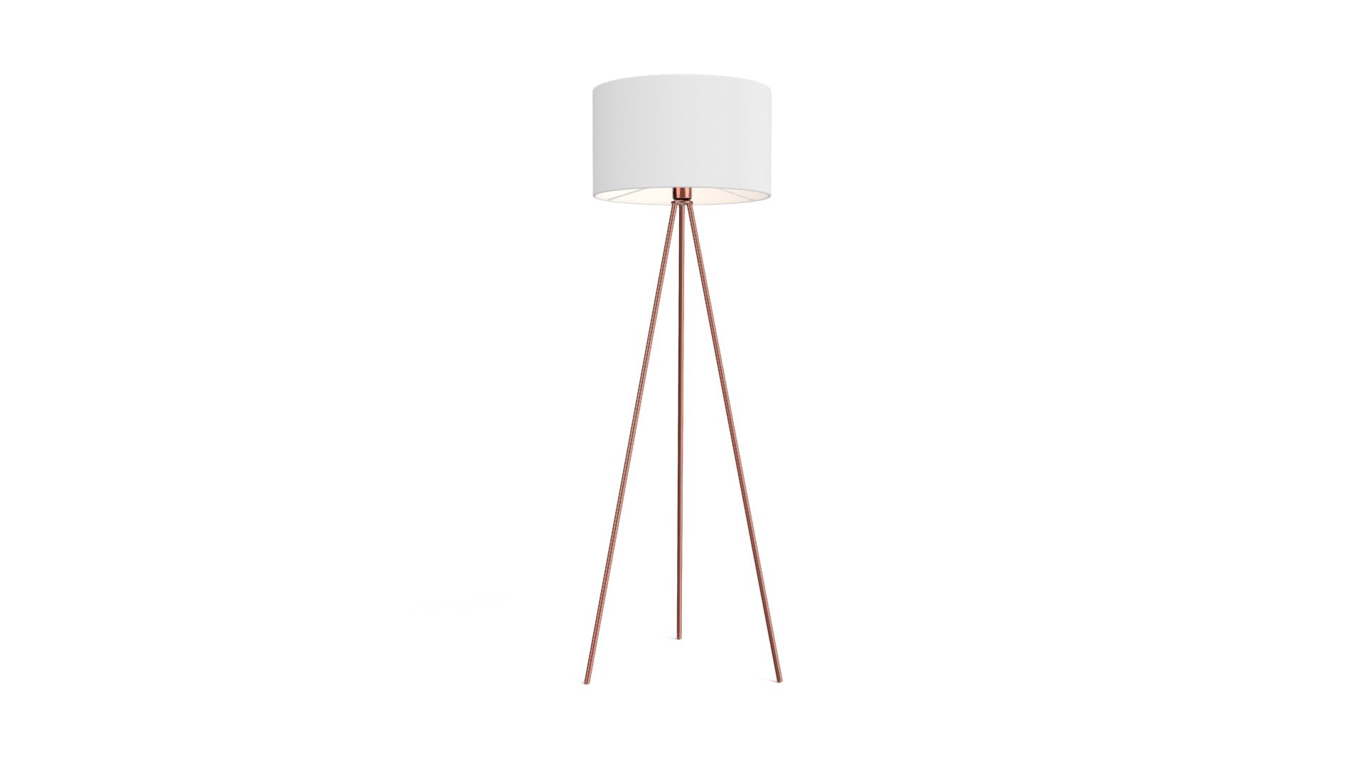Frances Tripod Floor Lamp, Copper