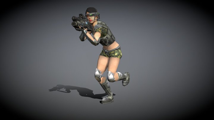 3DRT - Hitomi - troopers pack 3D Model