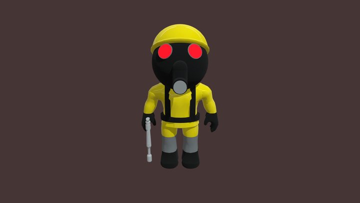 3D Printable ROBLOX piggy skin by myminifactory4