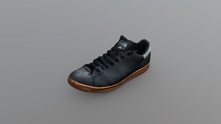 Raf Simons Adidas Stan Smith Shoe (Black/Orange) – Modelo 3D gratuito STL