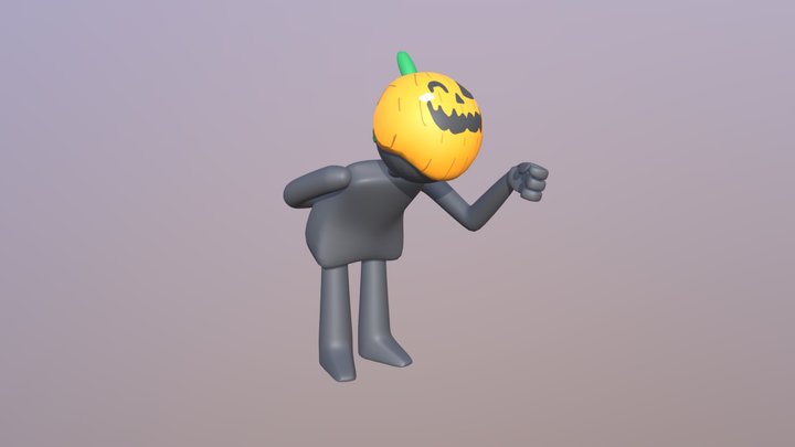 Monster Garden - Pumpkin Man FINAL 3D Model