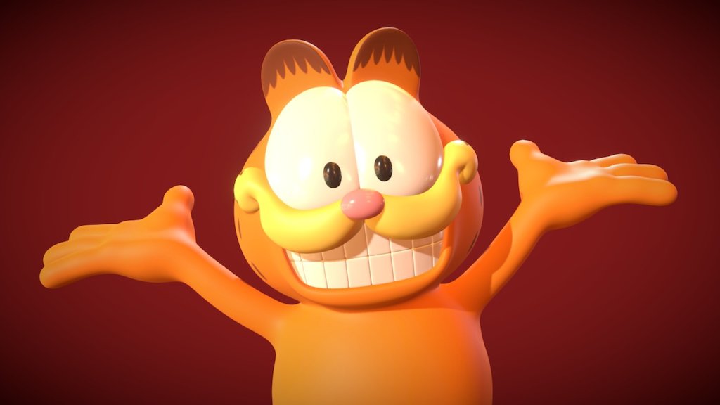 Garfield 3D model